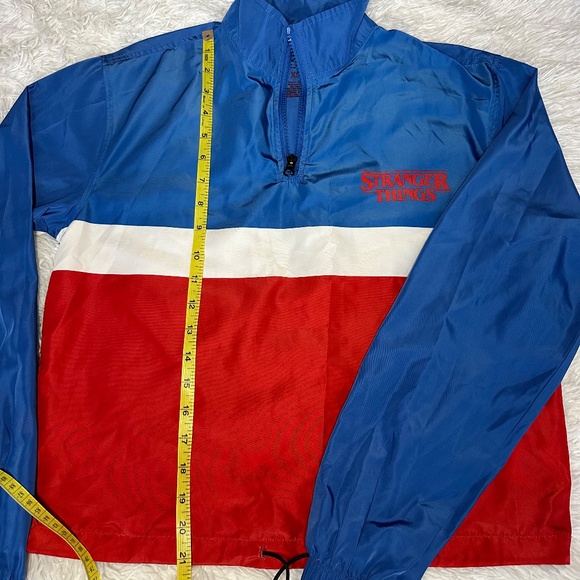 Womens Red/White/Blue Stranger Things Windbreaker (Size: XS) - Netflix - Picture 3 of 4